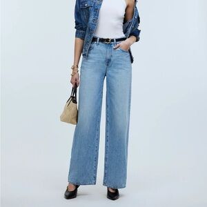 Madewell super wide leg ahern wash size 28 petite